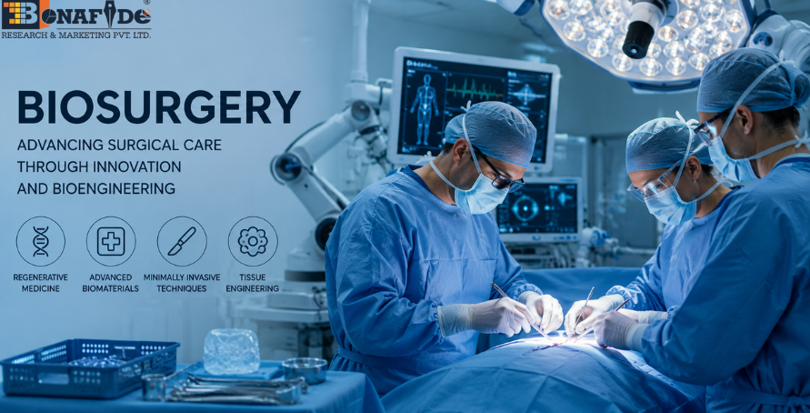 Biosurgery market expands with rising surgical volumes, aging populations, and increasing adoption of advanced surgical biomaterials.