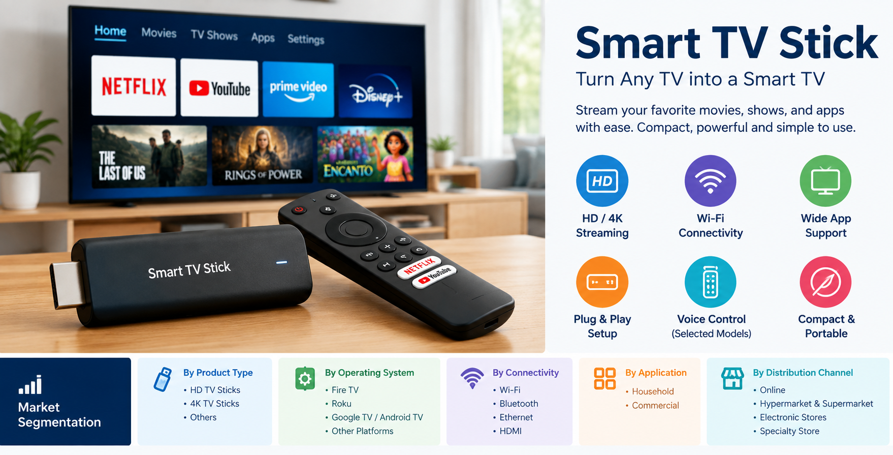 Smart TV Stick Market: Streaming Adoption, 4K Entertainment and Connected Television Reshape Global Demand