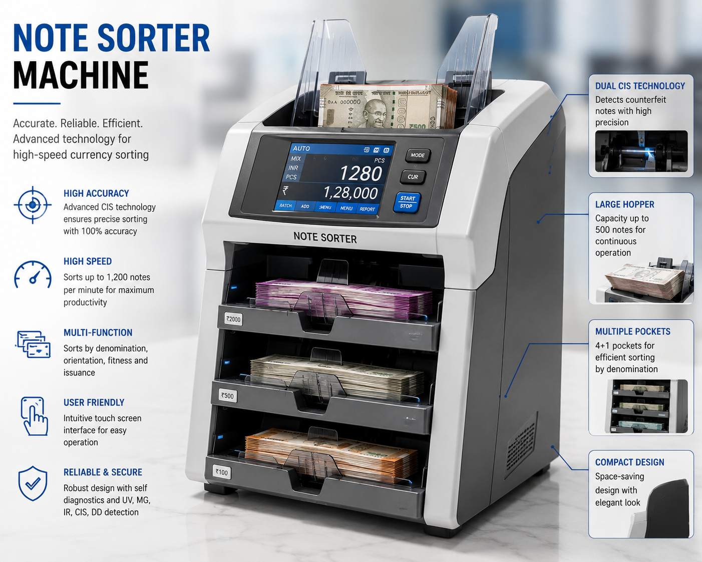 Note sorter market, powering cash automation in an increasingly security-driven financial ecosystem
