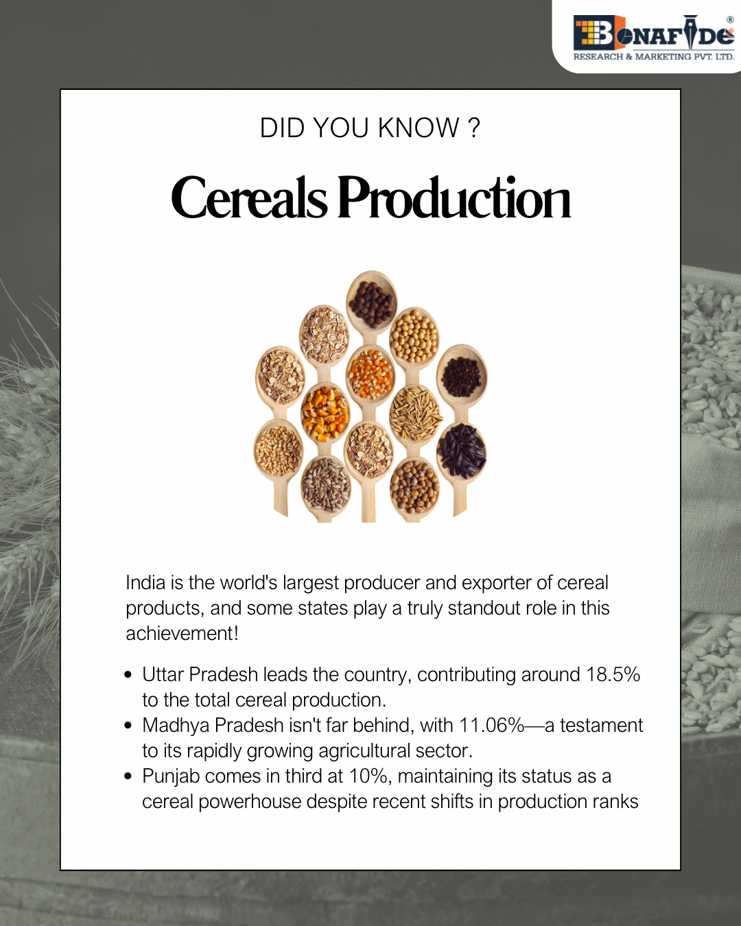 Facts On Cereal Production Market